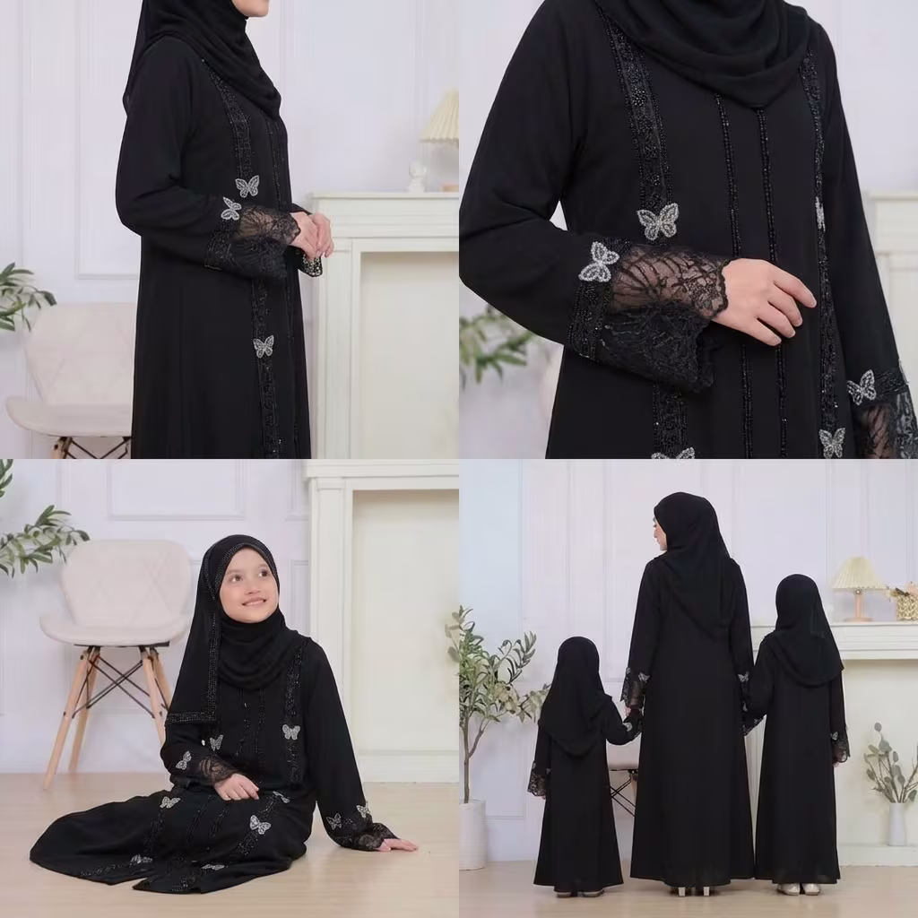 Premium Black Borka